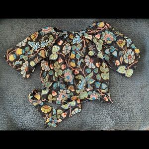 Anthropologie colorful blouse